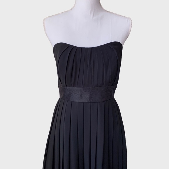 WHITE HOUSE BLACK MARKET STRAPLESS PLEATED BUBBLE HEM DRESS FORMAL DRESS - Picture 14 of 16